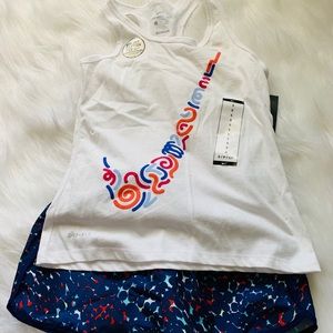 Girls Nike tank and athletic shorts size 6